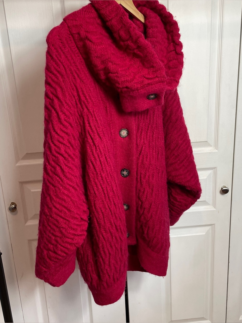 90s Chunky Knit Oversized Coatigan IB DIFFUSION
